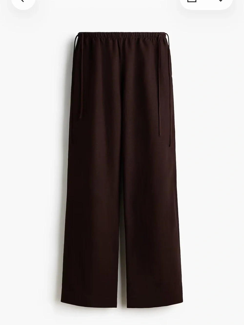 H&M Linen-Blend Drawstring Pants